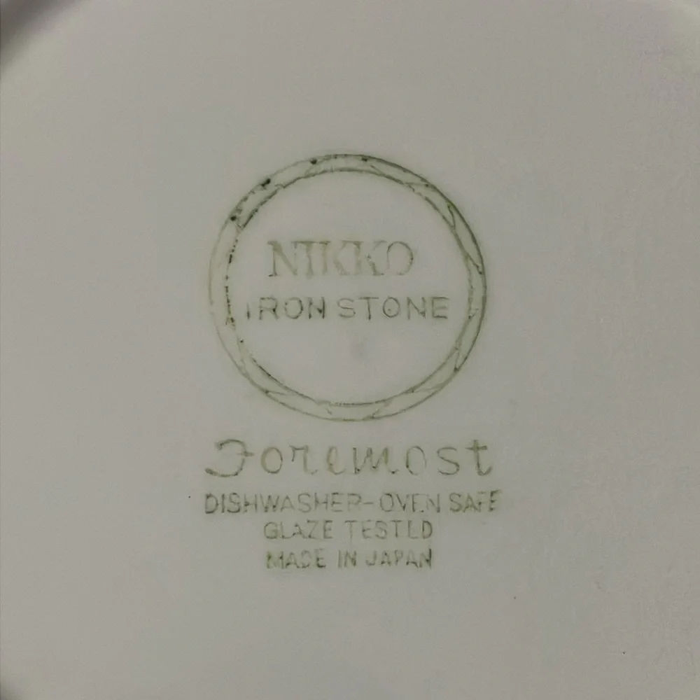 Vintage 1960s Nikko Ironstone Foremost Sunburst 9